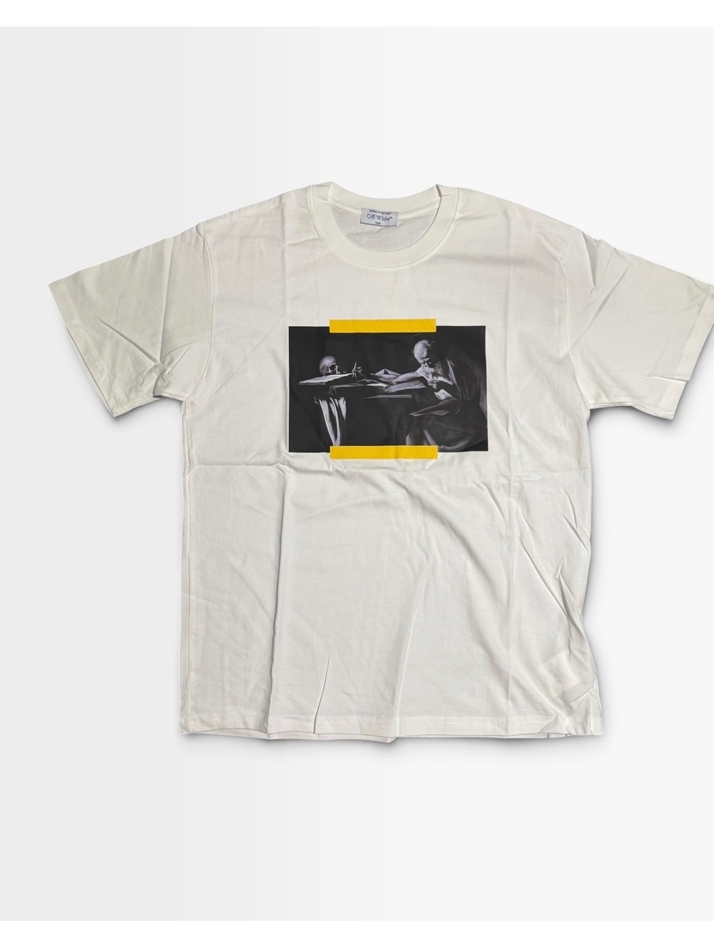Off-White White T-shirt with black photo graphic